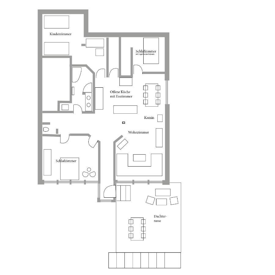 Helle, Offene Dachgeschosswohnung Mit Terrasse Oberloisdorf Zewnętrze zdjęcie